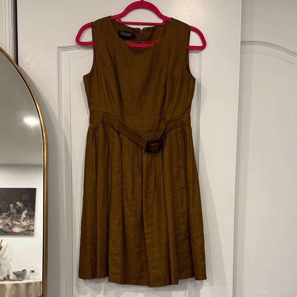 Brown Sleeveless Dress